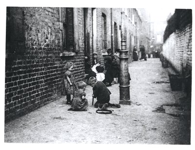 London Slums by English School